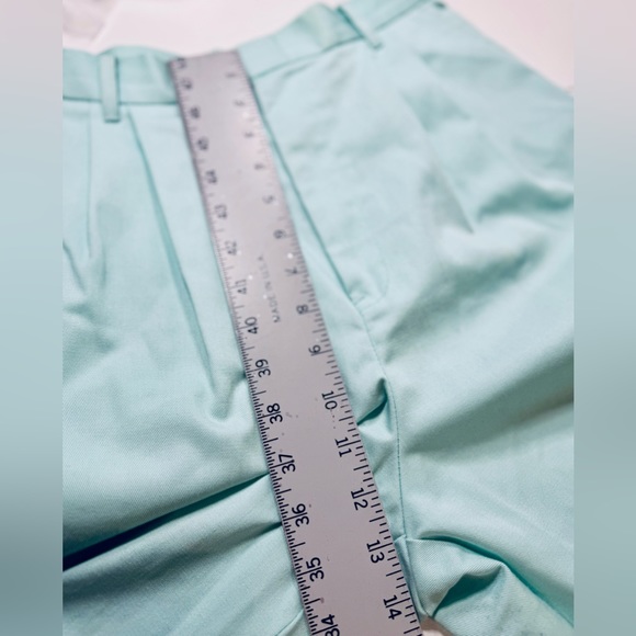 City Chic Vintage High Trouser Waist Pleated Dress Pant Sky Blue Teal SZ… - Picture 14 of 16
